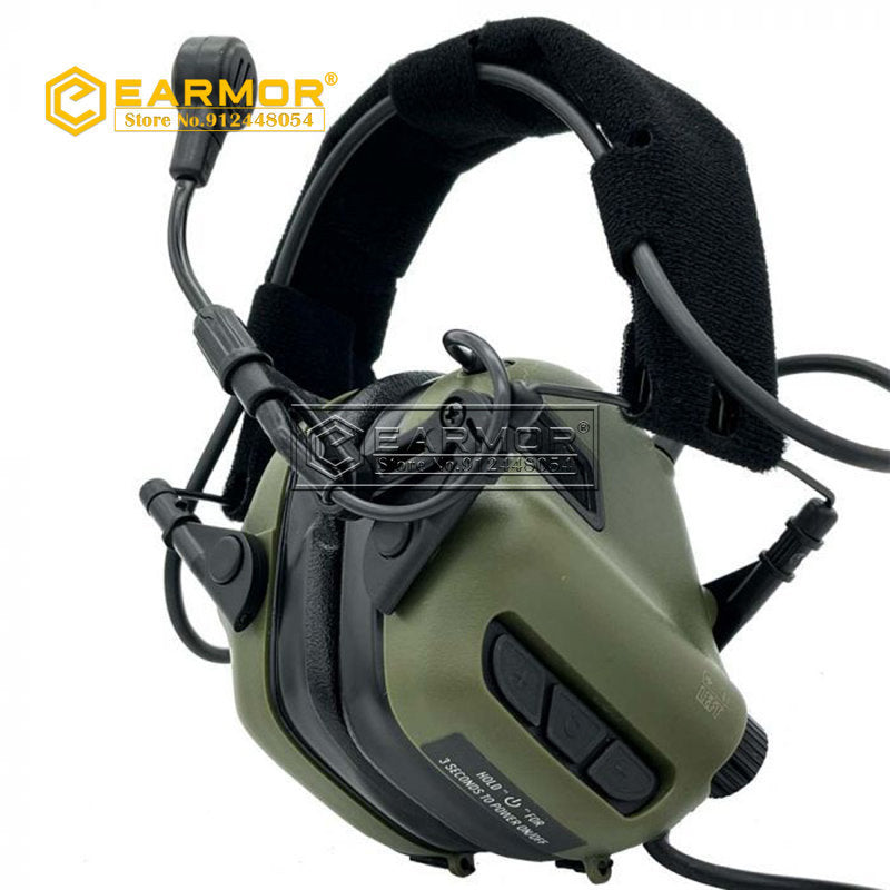 個人装備 earmor opsmen m32 mark3 milpro EARMOR M32-Mark3 MilPro Black Communication Shooting Noise