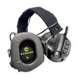 EARMOR M32 Tactical Headset & Kenwood PTT Adapter Set Shooting Communication System