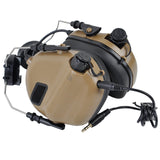 EARMOR M31H MOD4 Tactical Headset Hearing Protection for Ops-Core MT Fast ARC Helmet