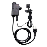 EARMOR M52 Tactical Headset PTT Adapter for ICOM Radio with Finger Button