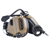 EARMOR M32H MOD4 Tactical Headset Electronics Communication Hearing Protector - Coyote Brown