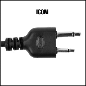 EARMOR M52 Tactical Headset PTT Adapter for ICOM Radio with Finger Button
