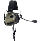EARMOR M32 Tactical Headset & Kenwood PTT Adapter Set Shooting Communication System