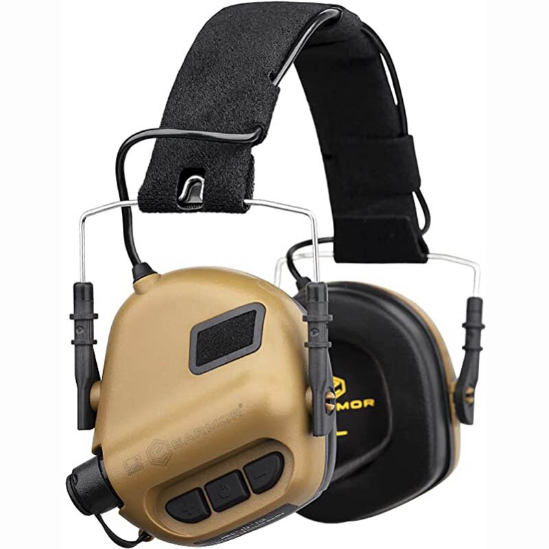 Noise cancelling headset top for shooting