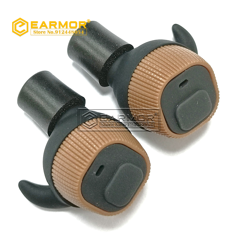 USGI Shooting Ear Plugs with Case Foliage Green - Size Small