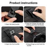 Tactical Headset Hang Buckle Universal Quick Release Holder Molle Hook Clip Clamp