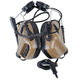 EARMOR M32H MOD4 Tactical Headset Electronics Communication Hearing Protector - Coyote Brown